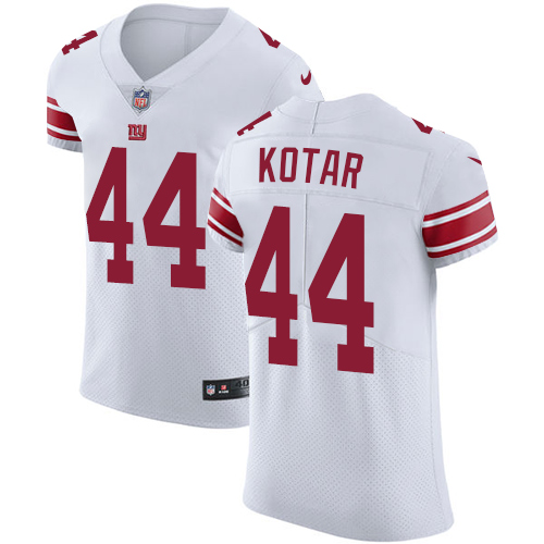 Nike Giants #44 Doug Kotar White Men's Stitched NFL Vapor Untouchable Elite Jersey - Click Image to Close